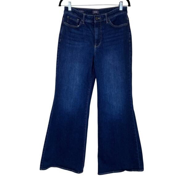 NYDJ Sz 6 Mia Palazzo Jeans in Northbridge Dark Wash Wide Leg High Waist Stretch - Picture 2 of 16